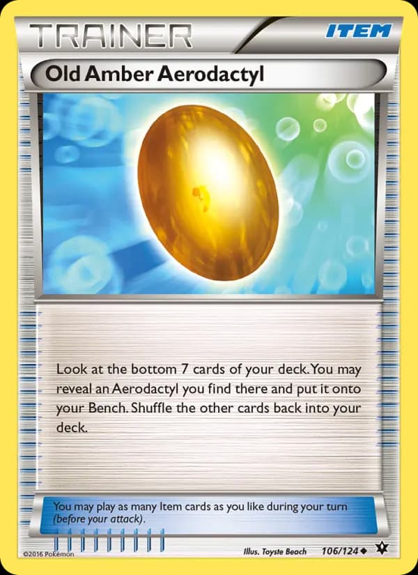 Old Amber Aerodactyl