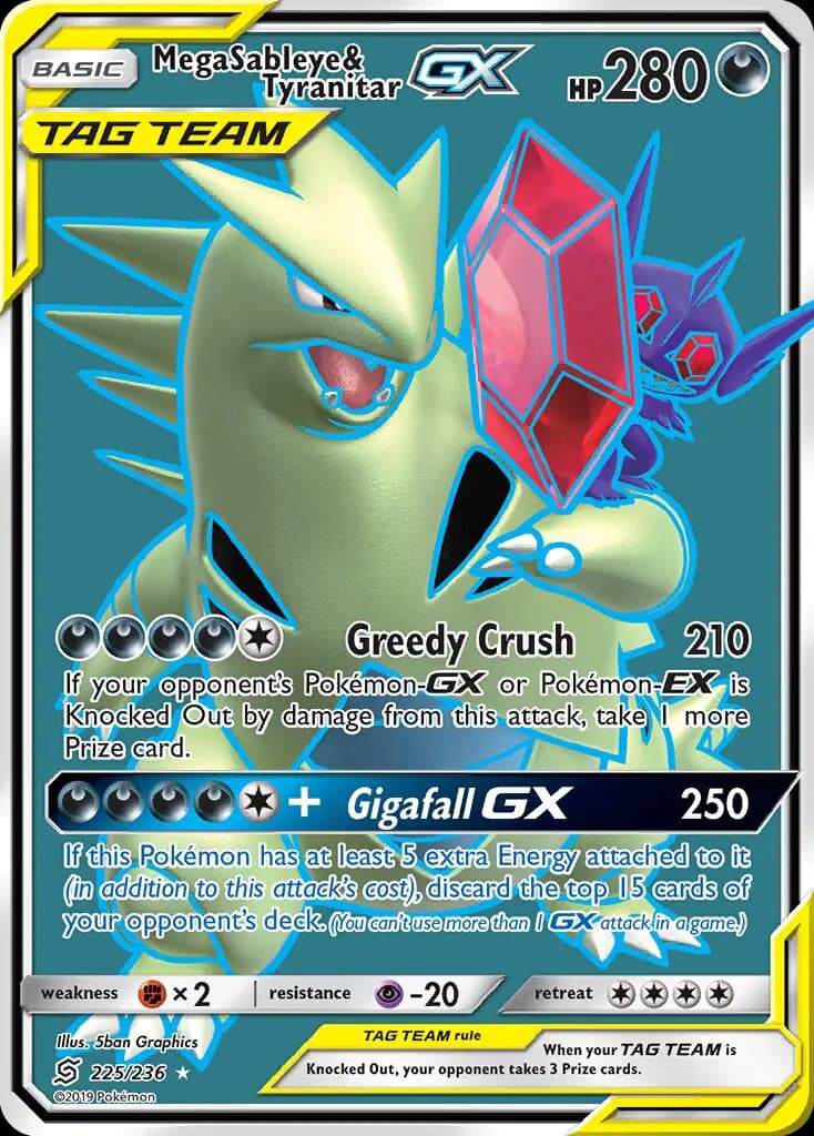 Mega Sableye & Tyranitar GX