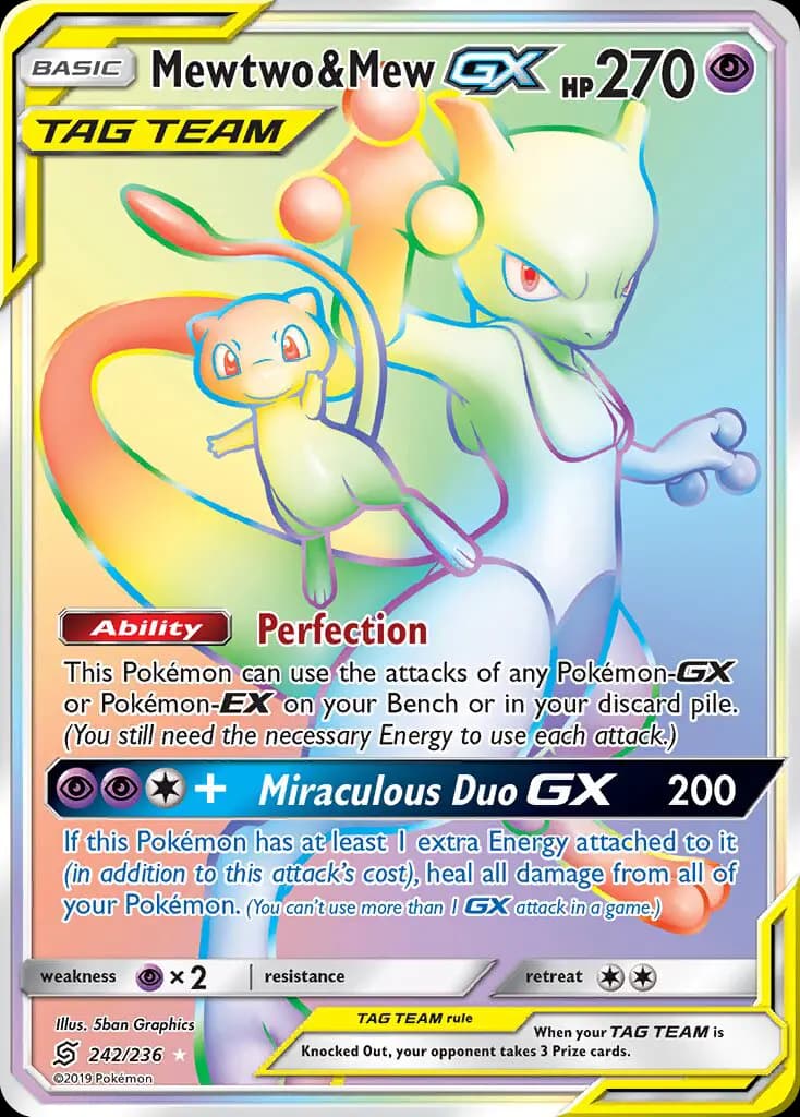 Mewtwo & Mew GX